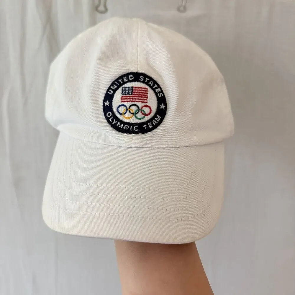 Polo Ralph Lauren Boys USA Olympic Team London 2012 White Cotton Cap Hat Sz 4-7